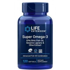 Life Extension Super Omega-3 EPA/DHA with Sesame Lignans & Olive Extract 120капс
