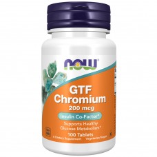 NOW GTF Chromium 200мкг 100таб