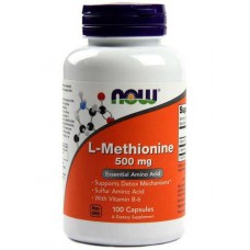 NOW L-Methionine 500мг 100капс (СРОК ДО 30.10.2026г)
