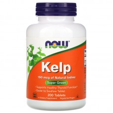 Now Kelp (натуральный йод) 150mcg 200 таб.