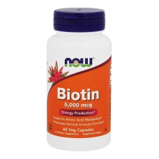 NOW Biotin 5000mcg 60капс